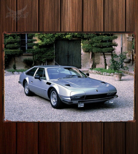 Металлическая табличка Lamborghini Jarama 400 GT 357 Металлическая табличка Lamborghini Jarama 400 GT 357